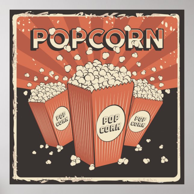 cool retro home theater word art  poster (Front)