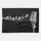 Cool Retro Mic & Musical Notes Black
