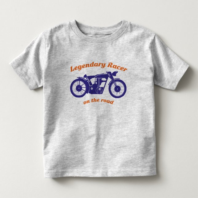 Cool Retro Motorcycle hoodie Toddler T-shirt (Front)