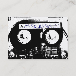 Cool Retro Music Cassette Tape Business Card