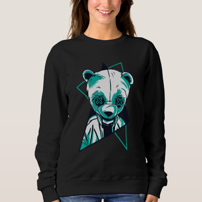 Cool Retro Panda Sweatshirt (Front)