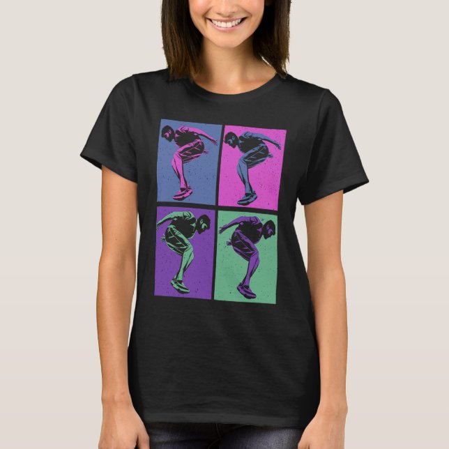 Cool Retro Parkour  Free Running Parkour T-Shirt (Front)
