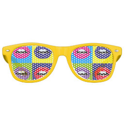 Cool Retro Pop Art Party Retro Sunglasses