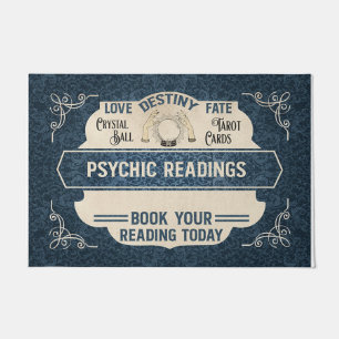 Cool Retro Psychic Reading Mat, Tarot Lovers  Doormat
