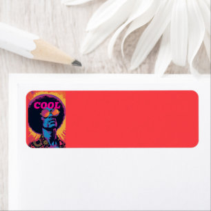Cool/Retro Return Address Label
