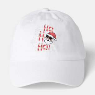 Cool Retro Santa Candy Cane Christmas Hoodie Hat