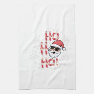 Cool Retro Santa Christmas Oven Mitt Se Kitchen Towel
