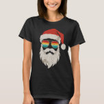 Cool Retro Santa Claus with Sunglasses Funny T-Shirt