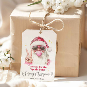 Cool Retro Santa Trendy Christmas Gift Tags