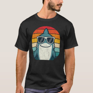Cool retro shark classic vintage 80s vibes funny T-Shirt