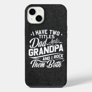 Cool Retro Style Gift for New Grandpas iPhone 14 Plus Case
