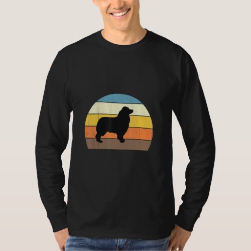 Cool Retro Sunset Australian Shepherds _ Great Fun T_Shirt