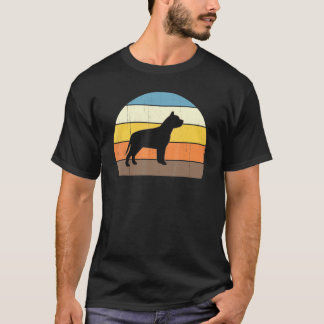 Cool Retro Sunset Pit Bulls - Great Pitbull Owner T-Shirt