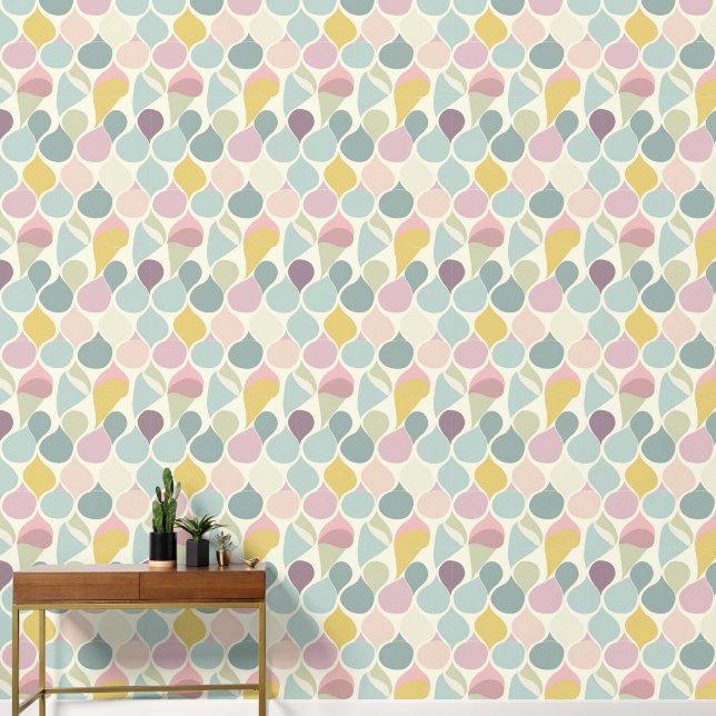 Cool retro tiled pattern  wallpaper  (Hallway)