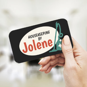Cool Retro Vacuum House Cleaner Business Card