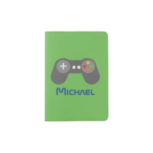 Cool Retro Video Game Controller Kids Passport Holder