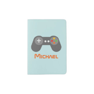 Cool Retro Video Games Themed Kids Passport Holder