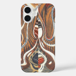 Cool Retro Vintage Aztec Hakuna Matata Colors iPhone 16 Case