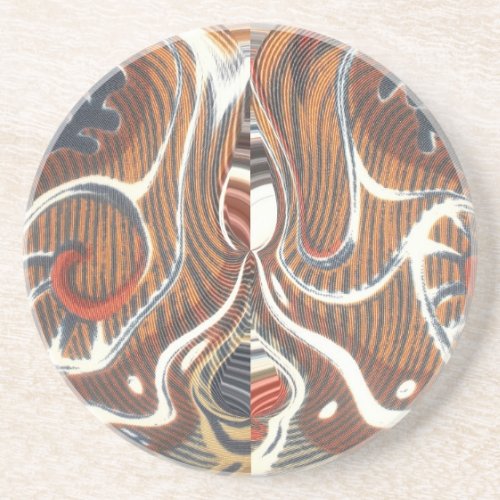Cool Retro Vintage Aztec Hakuna Matata Colors Sandstone Coaster