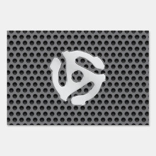 COOL Retro Vintage Chrome Like 45 spacer DJ Print Yard Sign