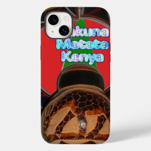 Cool Retro Vintage Hakuna Matata Gifts Kenya Guard Case_Mate iPhone 14 Plus Case