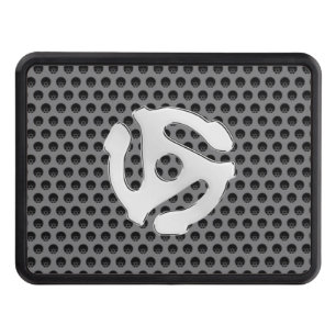 COOL Retro Vintage Silver Chrome Like 45 spacer DJ Tow Hitch Cover