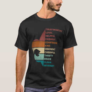 Cool Retro Vintage Style Scouting Law T-Shirt