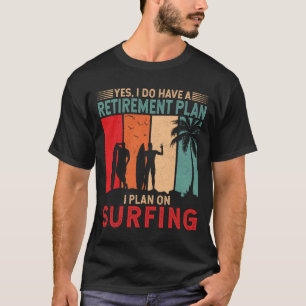 Cool Retro Vintage Surfer Surf Surfing T-Shirt