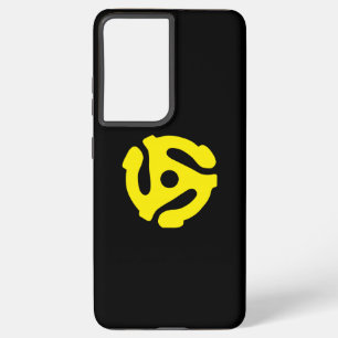 COOL Retro Vintage Yellow 45 spacer DJ Samsung Galaxy S21+ Case