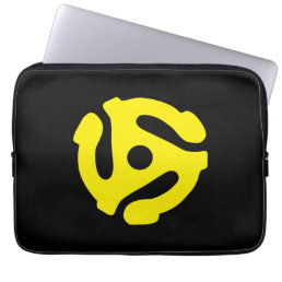 COOL Retro Vintage Yellow 45 spacer Graphic Laptop Sleeve