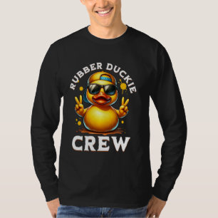 Cool Retro Yellow Rubber Duck in 70s 80s Funny Duc T-Shirt