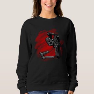 Cool Revolver with Ammunition Sweatshirt