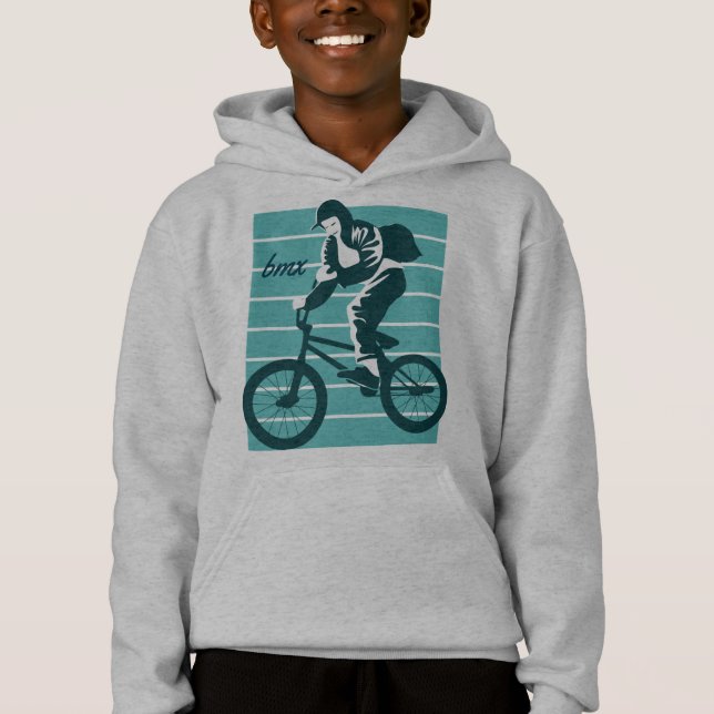 Cool Rider Design - BMX Hoodie (Front)
