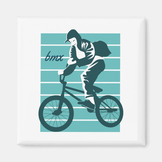 Cool Rider Design - BMX Magnet (Front)