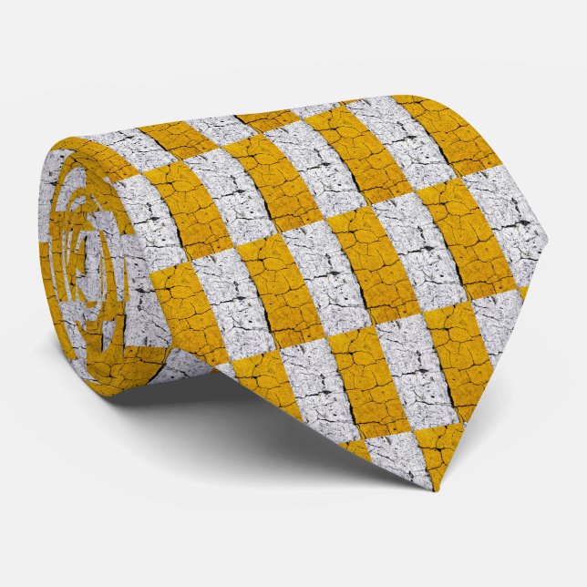 COOL Road Painted Lines Neck Tie (Rolled)