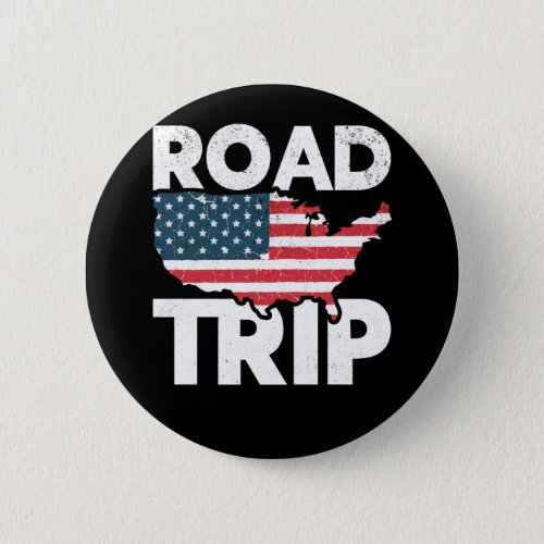Cool Road Trip American Traveler USA Travel Button