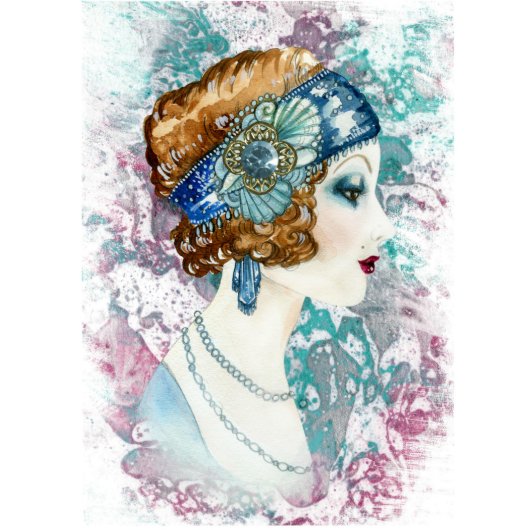 Cool Roaring Twenties Password & Web Address Book (Front)