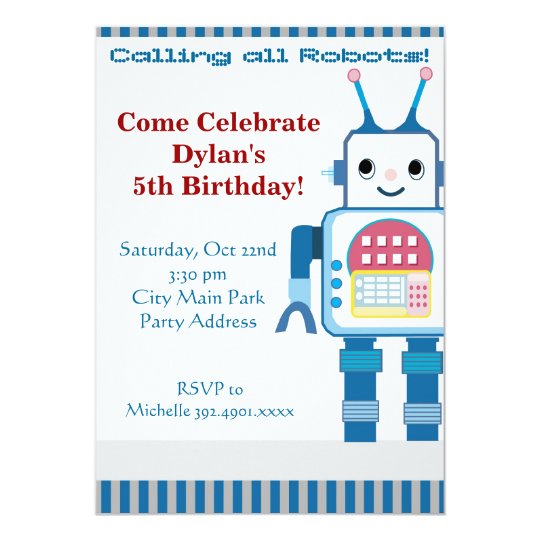 cool robot birthday party