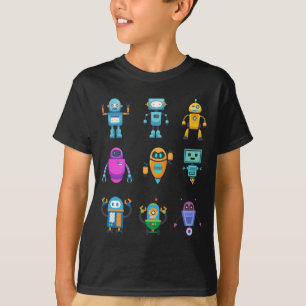 Cool Robot Costume Girls Boys Robots T-Shirt