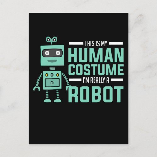 Cool Robot Funny Robot Technology Postcard