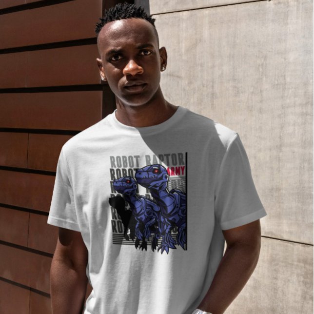 Cool Robot Raptor T-Shirt (Creator Uploaded)