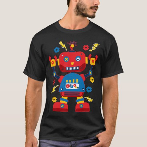 Cool Robotics Engineer Robot Kids T_Shirt
