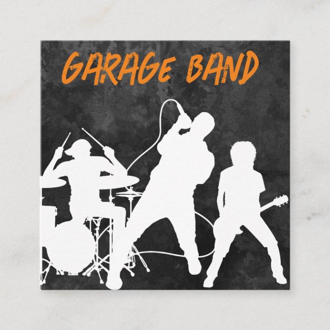 Cool Rock Band Business Cards (Front)