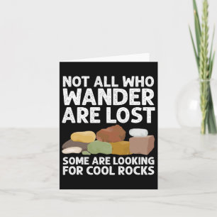 Cool Rock Collector Art For Men Women Geology Hunt Card