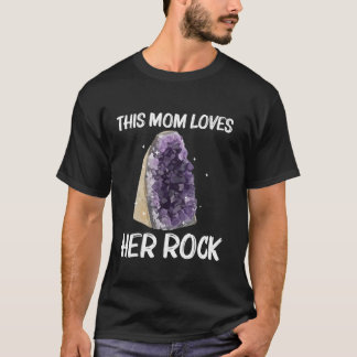 Cool Rock For Design Mom Women Rock Collecting Geo T-Shirt