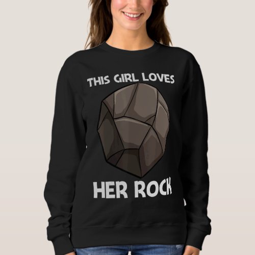 Cool Rock For Girls Kids Geologist Meteorite   Sweatshirt