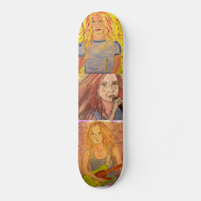Cool Rock Girls Skateboard Deck (Front)