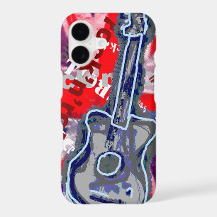 cool rock guitar music iPhone 17 case