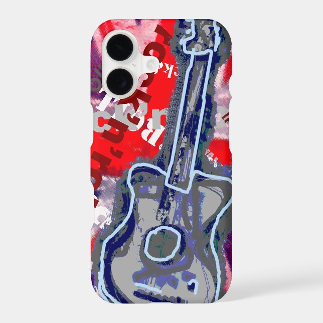 cool rock guitar music Case-Mate iPhone case (Back)