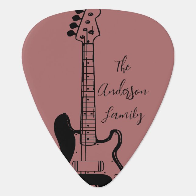 Cool rock guitar music guitar pick (Front)